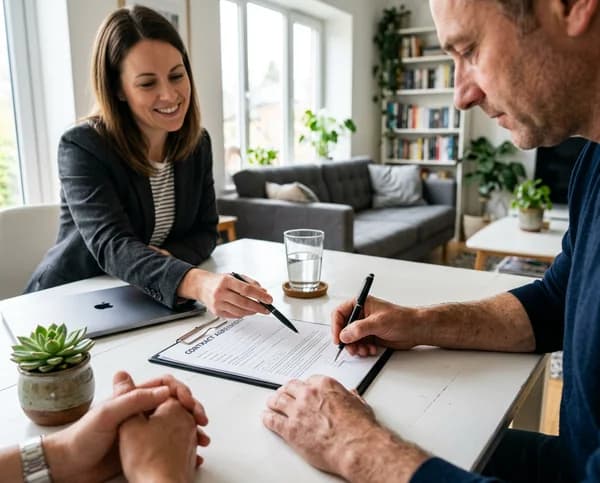 Schritt Verhandeln im Immobilienverkaufsprozess